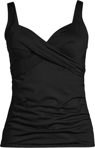 Vista 4 de Lands End Traje de baño tankini con cuello en V y control de abdomen para mujer resistente al cloro Multi 16