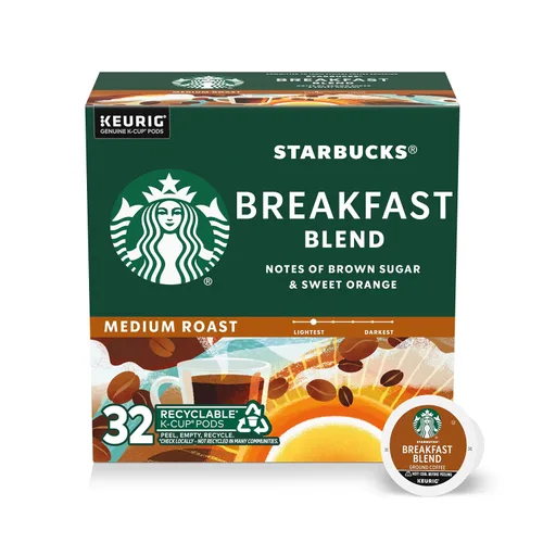 Vista 28 de Starbucks Cápsulas de café K-Cup, café de tostado medio con 2X cafeína mezcla de la casa para cafeteras Keurig, 100% arábica, 6 cajas