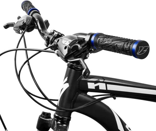 Vista 6 de BV mango para manubrio de bicicleta, con seguro doble para MTB, BMX, montaña, pendientes y bicicleta plegable