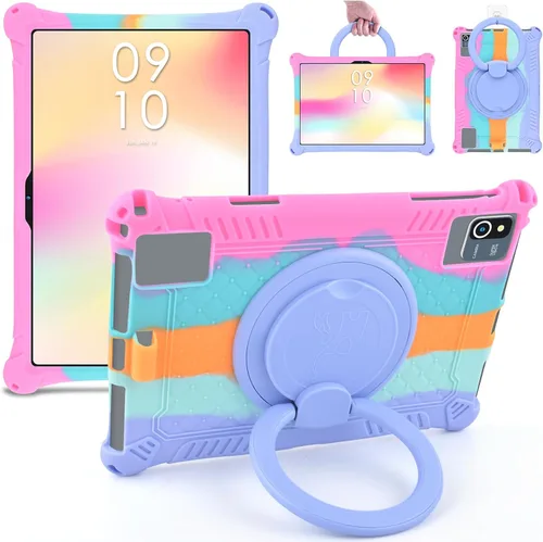Vista 11 de DETUOSI Funda de silicona para Plimpton PlimPad P60 de 10 pulgadas, funda protectora multiángulo para Moderness MB1001 de 10 pulgadas, Hoozo de 10.1