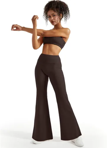 Vista 5 de SUUKSESS Leggings acampanados para mujer, pantalones de yoga de cintura alta con corte de bota y levantamiento de glúteos