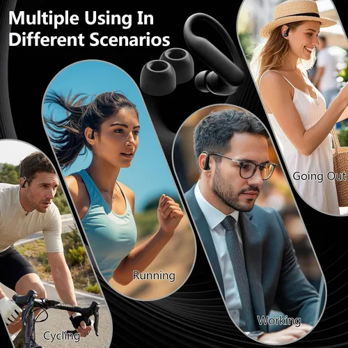 Vista 5 de 10 Pairs Replacement Ear Tips for Beats Powerbeats Pro 2 2024&Cleaning Pen Negro