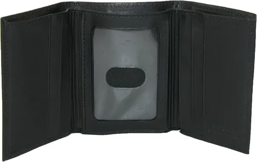Vista 3 de Buxton Ridgewood Cartera de tres pliegues (negro), Negro -, Billetera triple