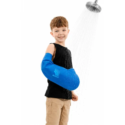 Vista 11 de BLOCCS Fundas de fundición 100% impermeables para brazo de ducha para niños, funda de natación, bolsa de fundición para baño, funda de fundición