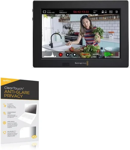 Vista 9 de BoxWave Protector de pantalla compatible con Blackmagic Video Assist 7 3G – ClearTouch Anti-Glare (2 unidades), antihuellas mate