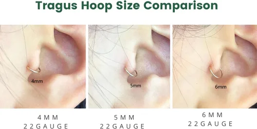 Vista 34 de Small Gold or Sterling Silver Huggie Hoop Earrings for Women Cartilage Nose Helix Tragus