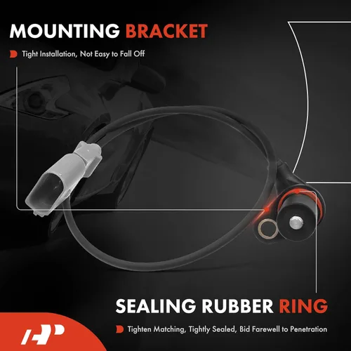 Vista 3 de Sensor de posición del cigüeñal del motor A-Premium, compatible con Volkswagen for Volkswagen Jetta 2000-2003, Beetle 2000-2005, Golf 2000-2004