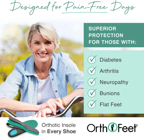 Vista 4 de Orthofeet - Alivio probado del dolor de pies y del talón. Anchos extendidos. Mejores zapatos ortopédicos para mujeres diabéticas o con juanetes