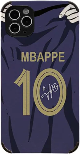 Vista 5 de Jersey de Mbappe Funda para Celular Creativa de Fútbol para iPhone 7 Plus / 8 Plus, Funda delgada de imitación de cuero suave a prueba de golpes