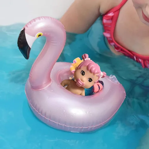 Vista 5 de Soporte inflable para bebidas, paquete de 25 flotadores inflables para bebidas de piscina + 1 bomba de mano, flotadores de bebidas para fiesta