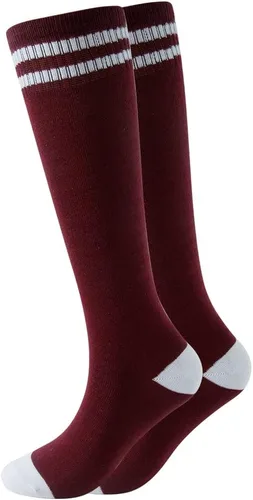 Vista 16 de Calcetines altos hasta la rodilla para niños, calcetines de fútbol de algodón para niños, niñas, niños pequeños