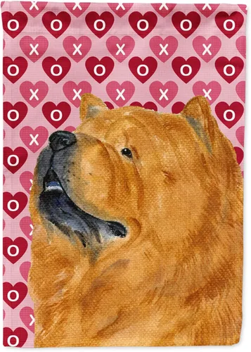 Vista 28 de Caroline's Treasures SS4484GF Bandera de jardín con diseño de bulldog inglés y corazones para el Día de San Valentín, bandera decorativa para patio