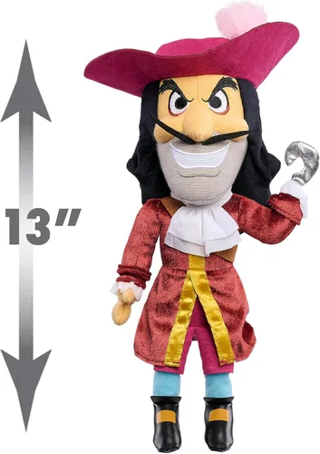 Vista 4 de Disney Villains Collection: Muñeco de felpa de Capitán Garfio de 13 pulgadas, muñeco coleccionable para niños a partir de 3 años, juguetes de Disney