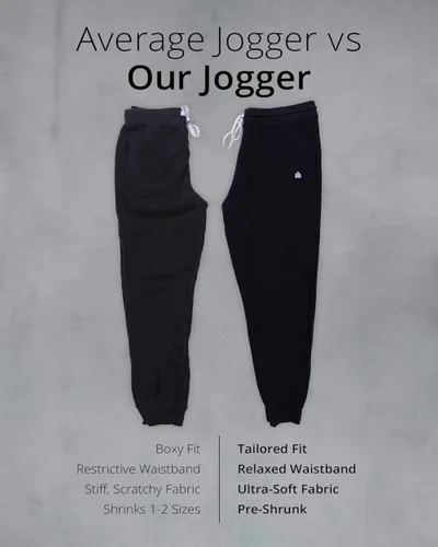 Vista 6 de INTO THE AM Pantalones deportivos de alta calidad para hombre, pantalones deportivos con bolsillos, talla S a 4XL