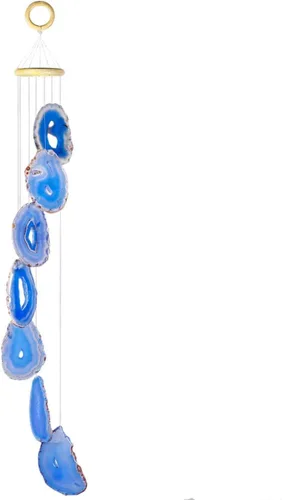 Vista 6 de rockcloud móvil, figura decorativa para jardín, para el hogar, geoda de ágata, Azul (66-31 pulgadas).