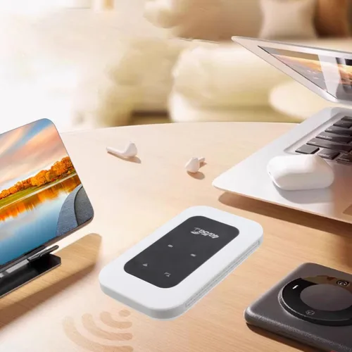 Vista 7 de LICAEVEY Enrutador portátil 4G LTE, punto de acceso WiFi móvil de 300 Mbps con ranura para tarjeta SIM, enrutador de viaje alimentado por USB C