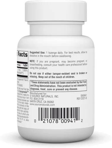 Vista 3 de Source Naturals Coenzimado B-6 25mg P-5 Pyridoxal-5 Fosfato de acción rápida, rápida disolución vitamina apoya el metabolismo de aminoácidos - 60