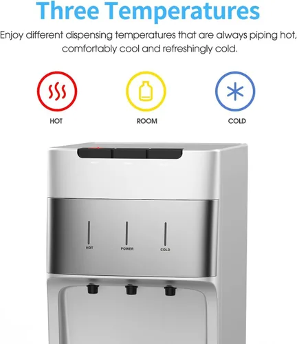 Vista 4 de IKT Dispensador de enfriador de agua autolimpiante sin botella con filtros, filtración de 4 etapas, 3 ajustes de temperatura, perfecto para oficina