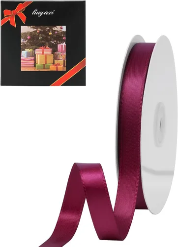 Vista 21 de LIUYAXI Cinta púrpura claro, 1/2 pulgada x 25 yardas, cinta de doble cara púrpura claro para envolver regalos, manualidades, ramo de lazos