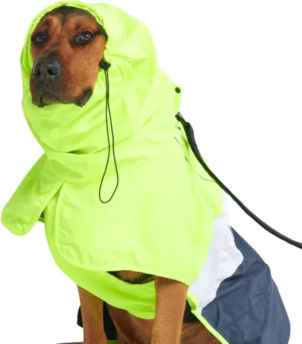 Vista 6 de Spark Paws - Chaqueta impermeable para perros, resistente al viento, para perros pequeños, medianos, grandes y extragrandes, traje reflectante