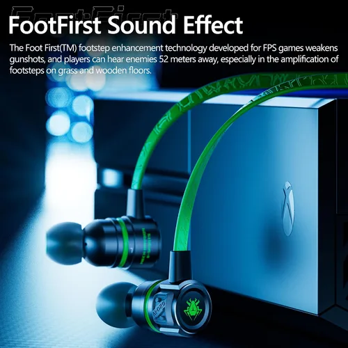 Vista 3 de Auriculares con cable para juegos, audífonos internos con micrófono y control de volumen, doble conector USB C y 3.5mm, para orejas pequeñas
