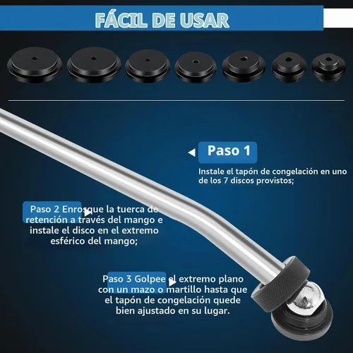 Vista 6 de FreeTec Juego de herramientas de extracción de enchufe Frost