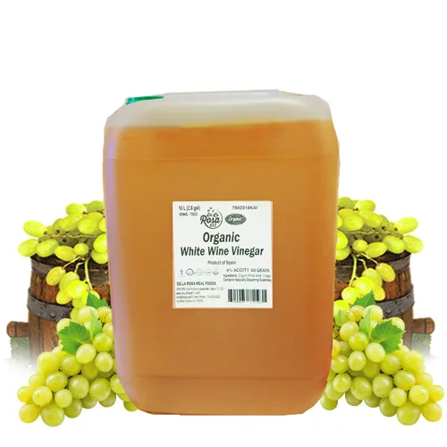 Vista 10 de De La Rosa - Vinagre de vino blanco orgánico, envejecido en barricas de madera españolas, vegano, sin OMG y sin gluten, Kosher para Pascua, ideal