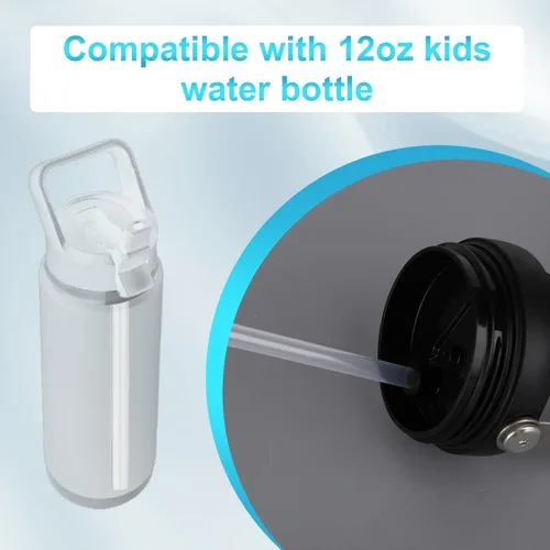 Vista 3 de SAVITA 6pcs Replacement Straws & Brush for Jr. 12oz Kids Water Bottle