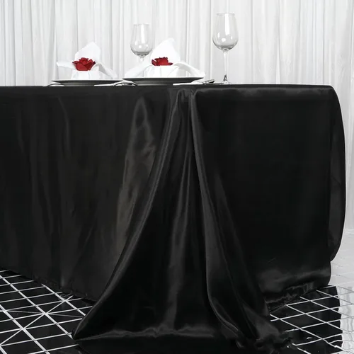 Vista 16 de Balsa Circle Mantel rectangular lavable de satén de color liso para fiesta de Halloween, 6 piezas de 60 x 102 pulgadas, color naranja, suministros