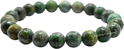 Vista 303 de Amazing Gemstone Crystal Bracelet for Women Men's Gifts - Protection Healing Crystal Bracelet - 8mm Gemstone Beaded Stretchable Bracelet Pulseras
