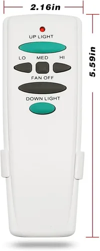 Vista 2 de Reemplazo del ventilador de techo Hampton Bay UC7078T con luz hacia arriba hacia abajo, L3H2010FANHD Fan-HD Fan-HD6, blanco