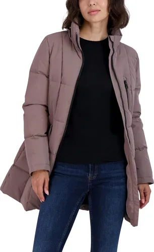 Vista 2 de Nautica Chaqueta acolchada pesada para mujer con capucha forrada de piel sintética