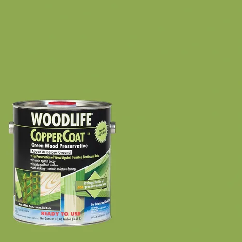 Vista 2 de WOODLIFE 1901A-4PK CopperCoat Conservante de madera verde, 0.88 galones, verde, paquete de 4
