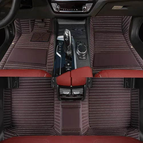 Vista 41 de Alfombrillas personalizadas para automóvil adecuadas para el 99% de automóviles, camiones, SUV, alfombrillas para todo tipo de clima, alfombrillas