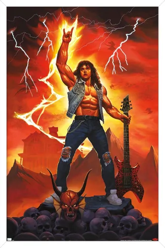 Vista 8 de Trends International Netflix Stranger Things: Season 4 - Póster de roca en la pared, 14.725 x 22.375 pulgadas, versión enmarcada de madera
