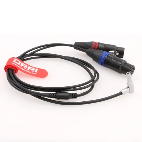 Vista 3 de Cable de audio XLR hembra de 3 pines a 5 pines macho de doble canal para Arri Alexa Mini Cámara Z-Cam