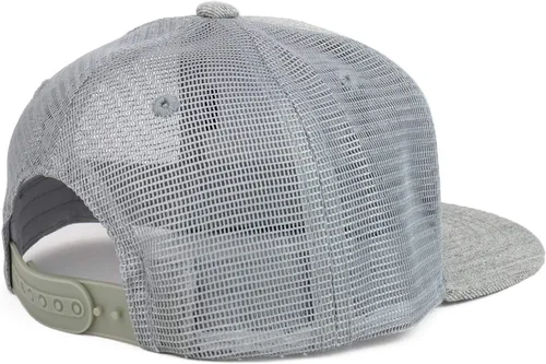 Vista 3 de Gorra de camionero de malla estructurada con diseño de pico plano para jóvenes