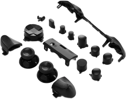 Vista 3 de para Xbox Series X para Xbox Series S Juego de botones de controlador, kits completos de accesorios para mango de juego (negro)