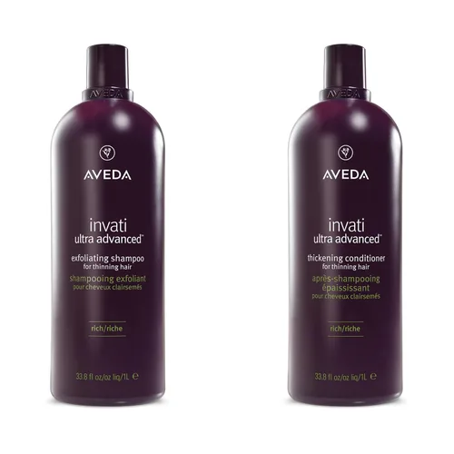 Vista 18 de Aveda Invati Ultra Advanced Exfoliating Shampoo Light & Rich Step 1 of 4 Reduces Hair Loss by 77% for Medium to Thick Thinning Hair Types