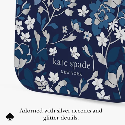 Vista 8 de kate spade new york Funda para iPhone 18 Pro - Flowerbed Navy Macizo de flores azul marino