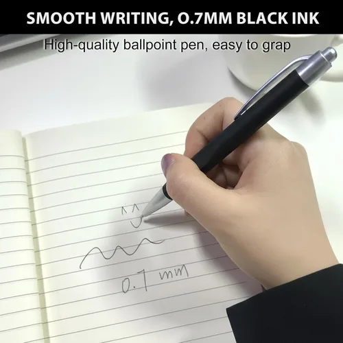 Vista 5 de Paquete de 100 bolígrafos personalizados con tinta negra personalizable