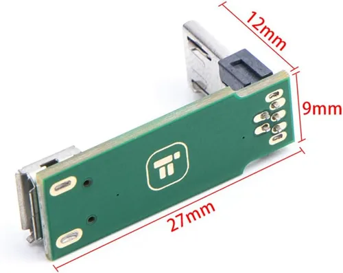 Vista 2 de L-Type Micro USB adaptador placa extender placa para RC FPV Racing Drone Ajustar parámetro