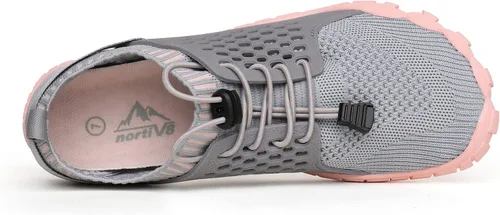 Vista 5 de NORTIV 8 Zapatos de agua de secado rápido para mujer, sensación de pies desnudos, para deportes acuáticos, para la playa o la piscina, para nadar
