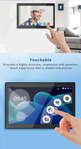 Vista 6 de ANJIELO SMART Sistema de intercomunicación de video WiFi, timbre visual de 2 hilos, timbre de video con pantalla táctil de 7 pulgadas con monitor