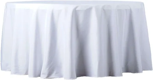 Vista 11 de Balsa Circle Manteles redondos color beige de 120 pulgadas de tela de alta calidad, manteles de tela para bodas, fiestas, recepción, banquetes