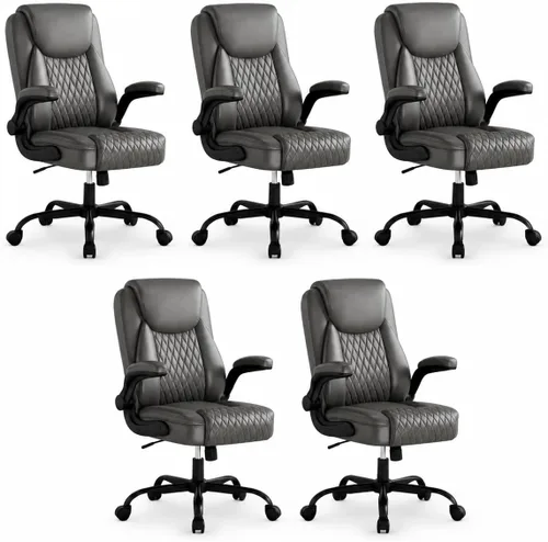 Vista 19 de GTPLAYER Black Office Desk Chair with 90° Flip-up Arm, 2 Pack