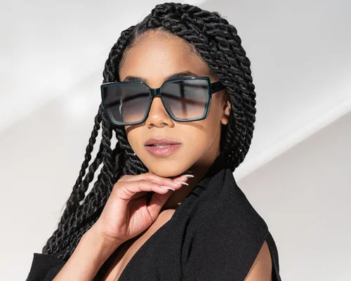 Vista 8 de URBNKRU Gafas de sol polarizadas de gran tamaño sin costuras de diseñador de moda para mujer