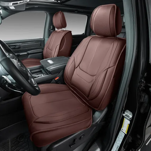 Vista 2 de OASIS AUTO Juego completo de fundas de asiento para Ram, compatibles con Ram 1500 (2009-2018) / Ram 2500 (2010-2018), fundas de asiento impermeables