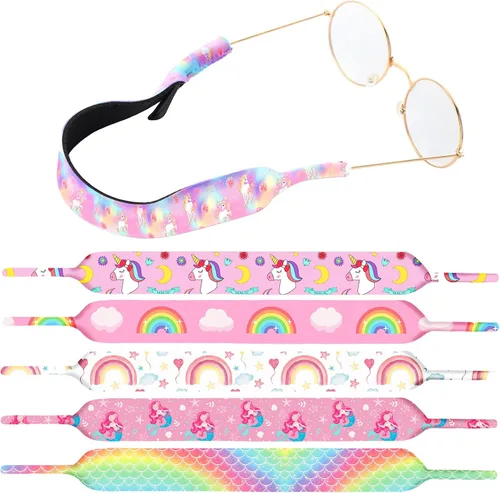 Vista 8 de Correa ajustable para lentes de sol para niños, 6 unidades, para niños y niñas