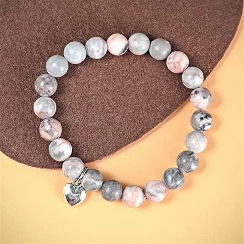 Vista 3 de Regalos Get Well Soon pulseras de relajación curativa de piedra natural, regalos inspiradores para mujeres, hombres, adolescentes, niñas, 0.315 in
